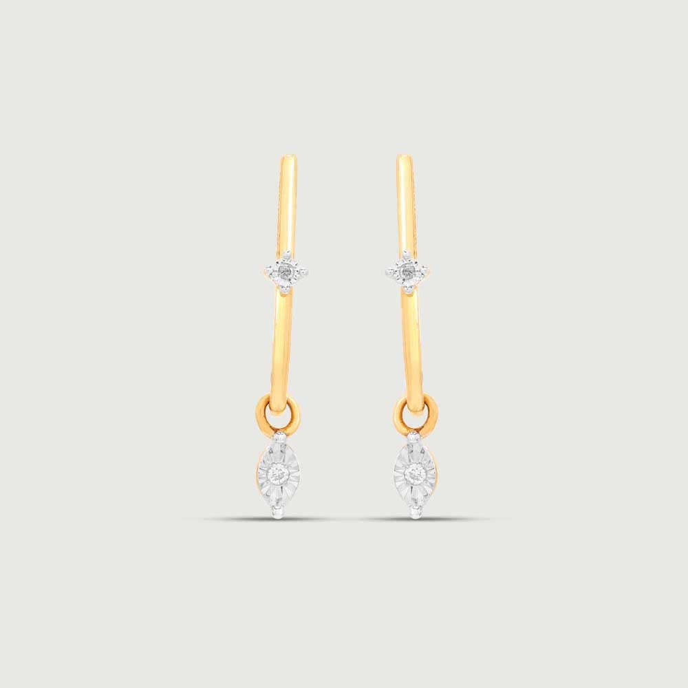 Dainty Blink Diamond Hoop Earrings,,hi-res thumbnail 3