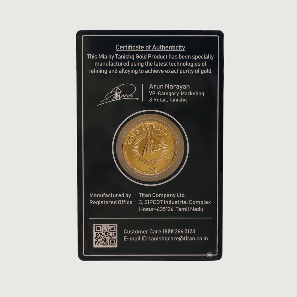 8 GM 22 Karat Stunning Lotus Gold Coin,,hi-res thumbnail 6