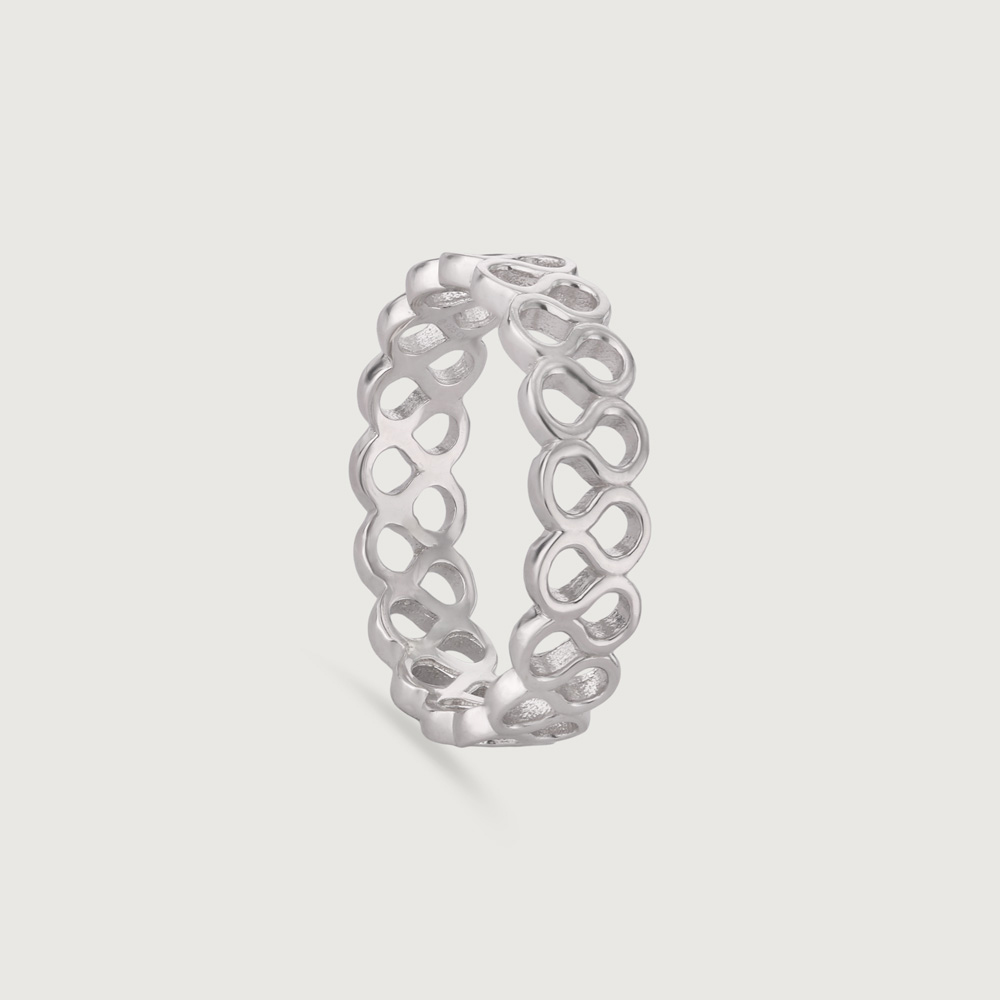 Looped Luxe Silver Ring,,hi-res thumbnail 3