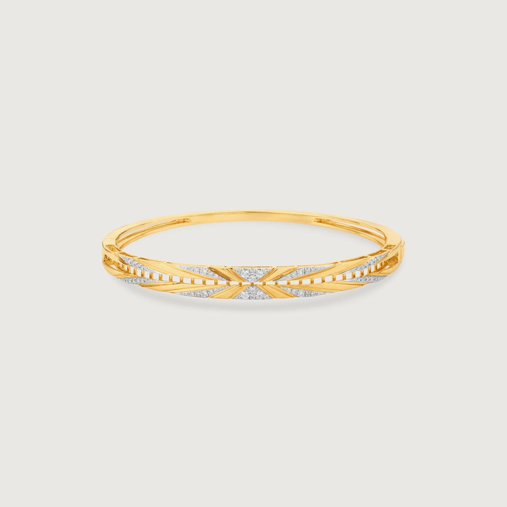 Sunflare Crisscross Diamond Bangle,,hi-res thumbnail 3