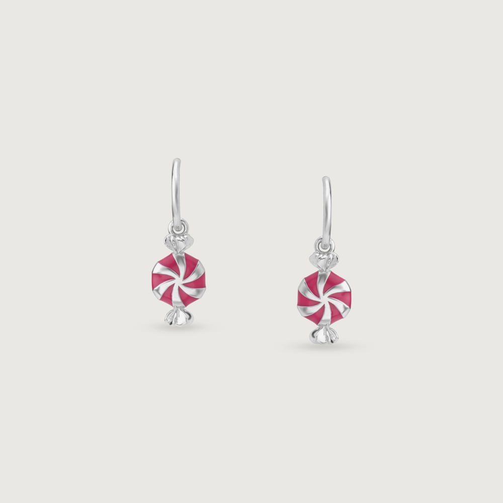 Playful Swirl Silver Drop Earrings,,hi-res thumbnail 3