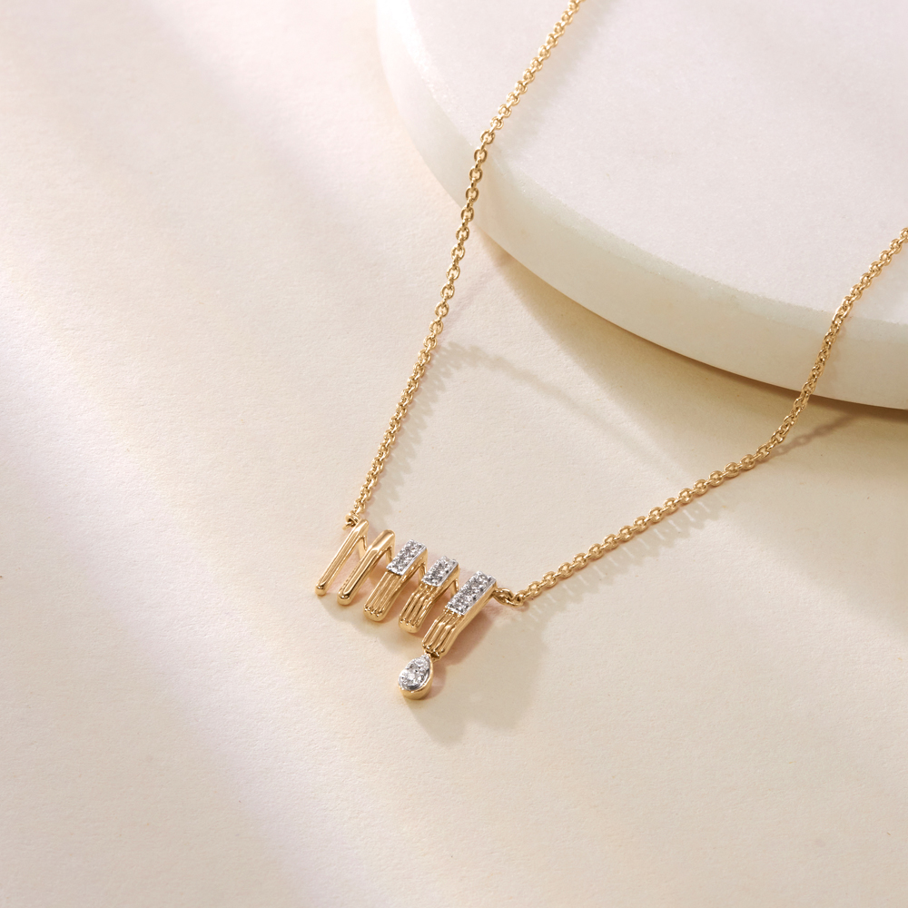 Measured Rhythm Diamond Necklace