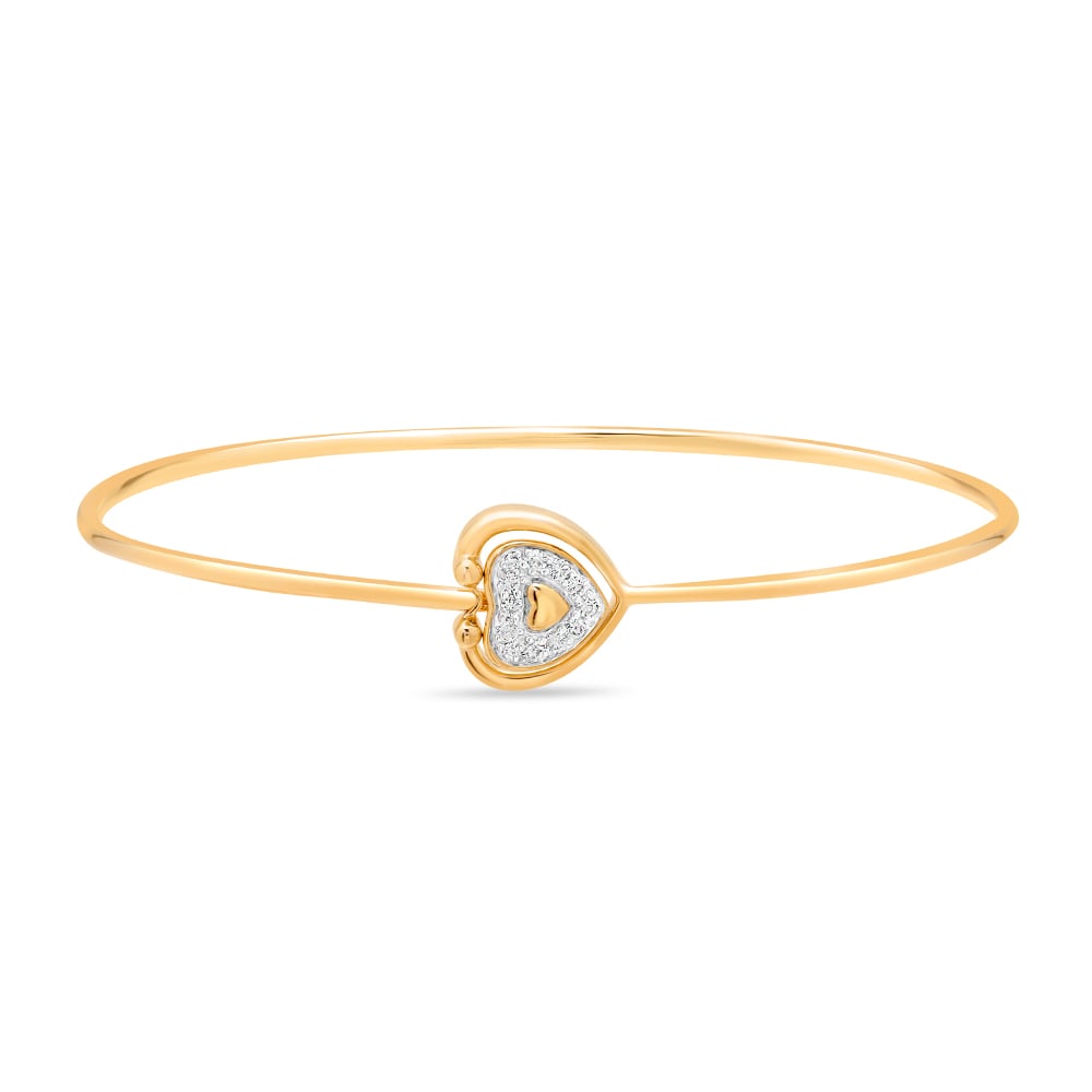 14KT Yellow Gold Little Joys Diamond Bangle,,hi-res thumbnail 3