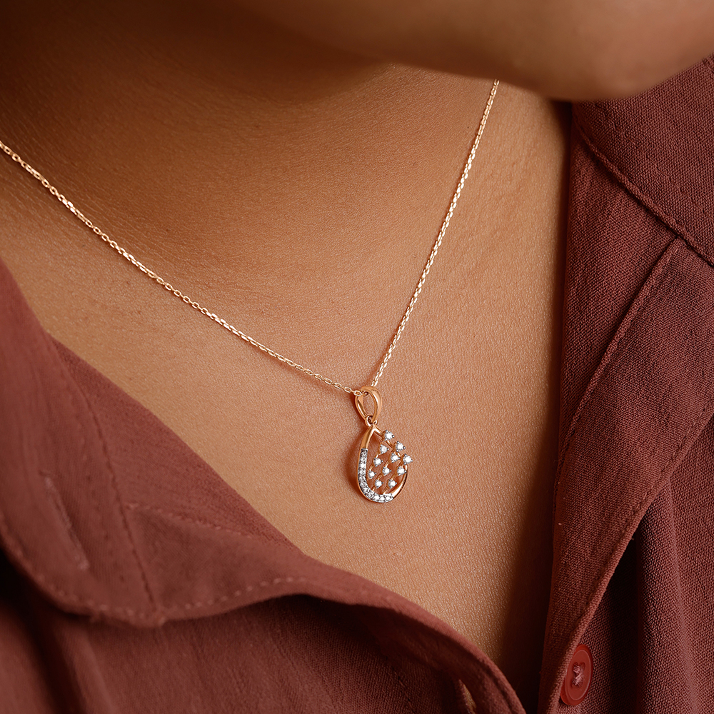Glimmer Drip Diamond Pendant,,hi-res thumbnail 2