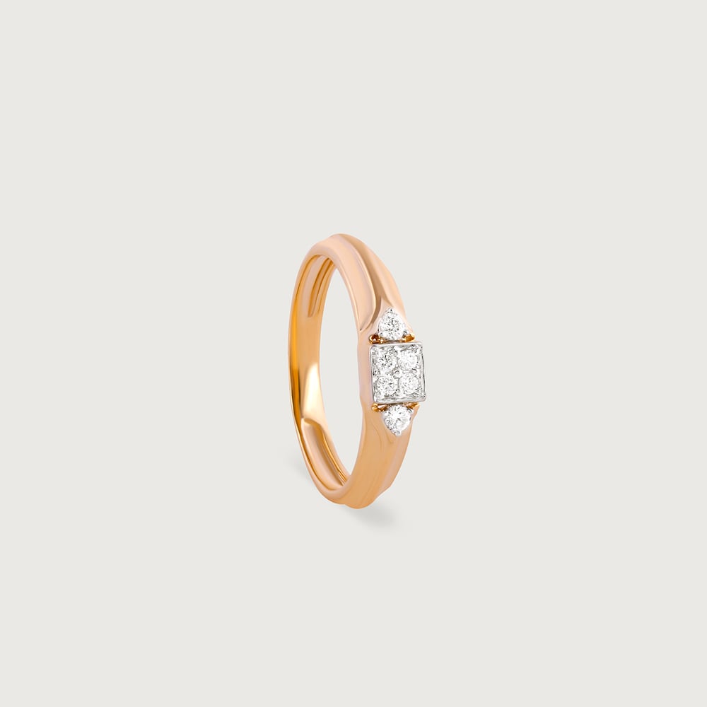 Square Game Gold & Diamond Ring for Men,,hi-res thumbnail 3