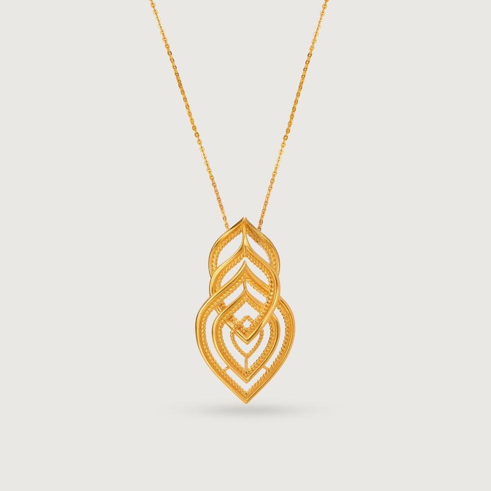 Wild at heart 22KT Gold Pendant,,hi-res thumbnail 3