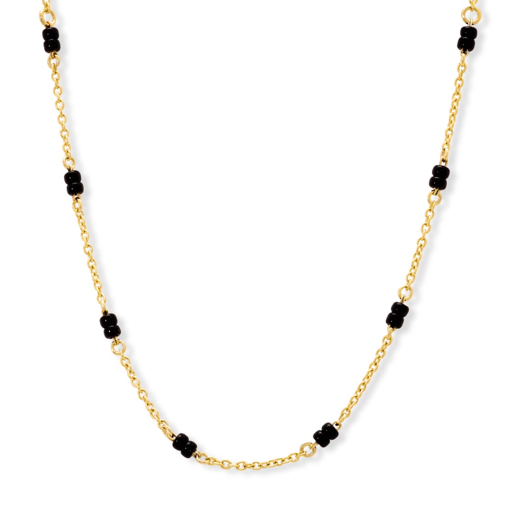 Mia Sutra DIY with Black Bunch Beads Multiple Stacking Charm Chain,,hi-res thumbnail 3