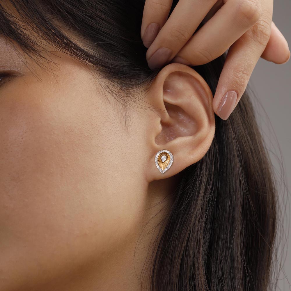 Halo Radiance Diamond Stud Earrings,,hi-res thumbnail 2