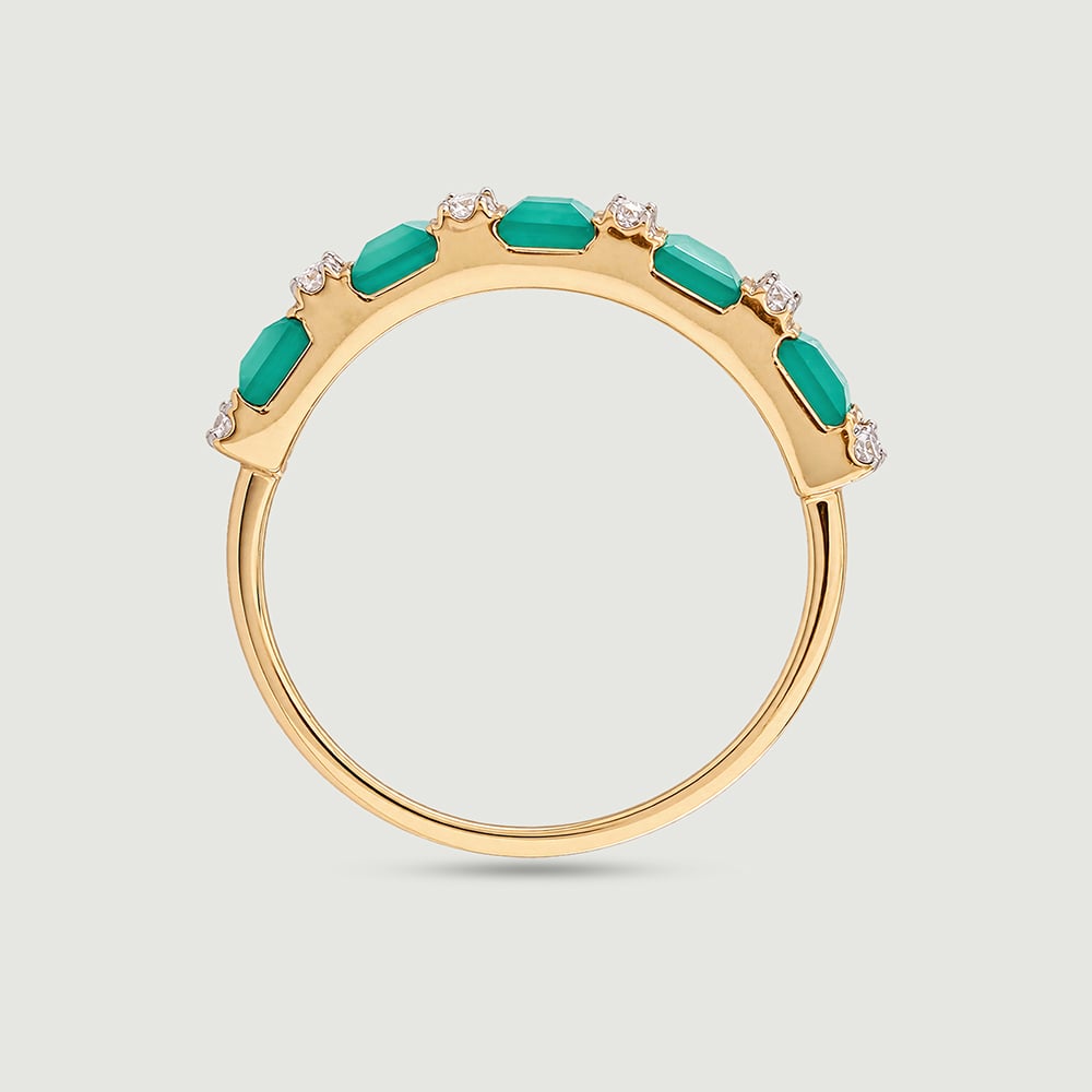 Sleek Alternating Green Onyx Ring,,hi-res thumbnail 3