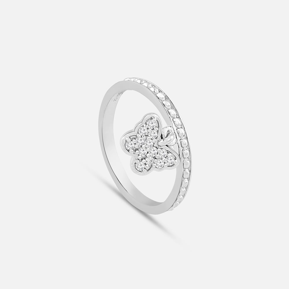 Fluttering Sparkle Silver Ring,,hi-res thumbnail 4