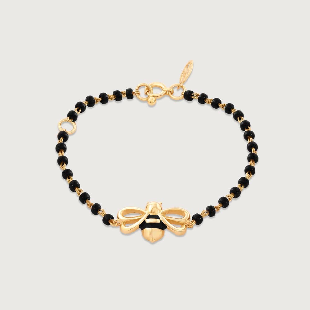 Bee Happy Gold Bracelet,,hi-res thumbnail 3