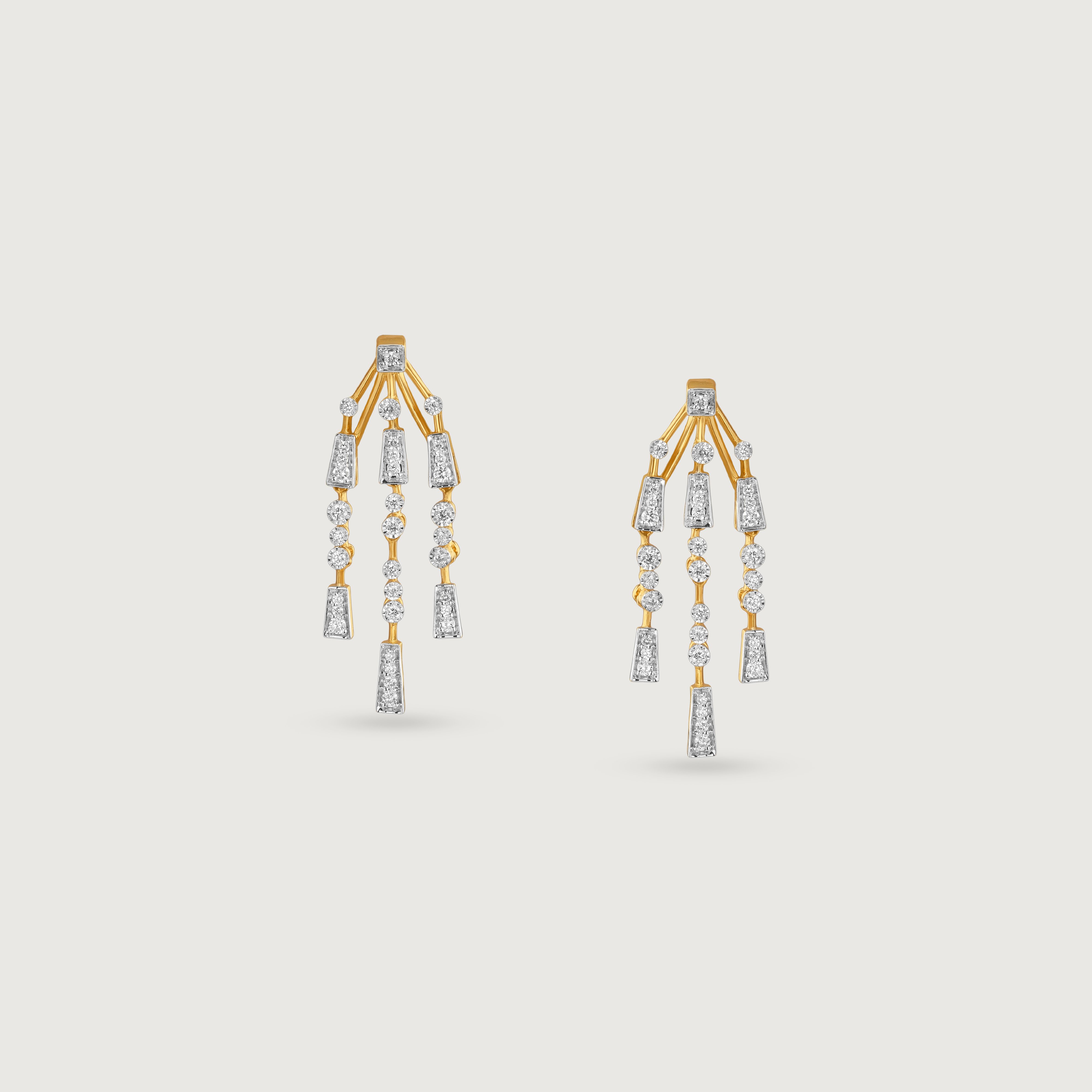 Radiant Cascade Diamond Drop Earrings,,hi-res thumbnail 3