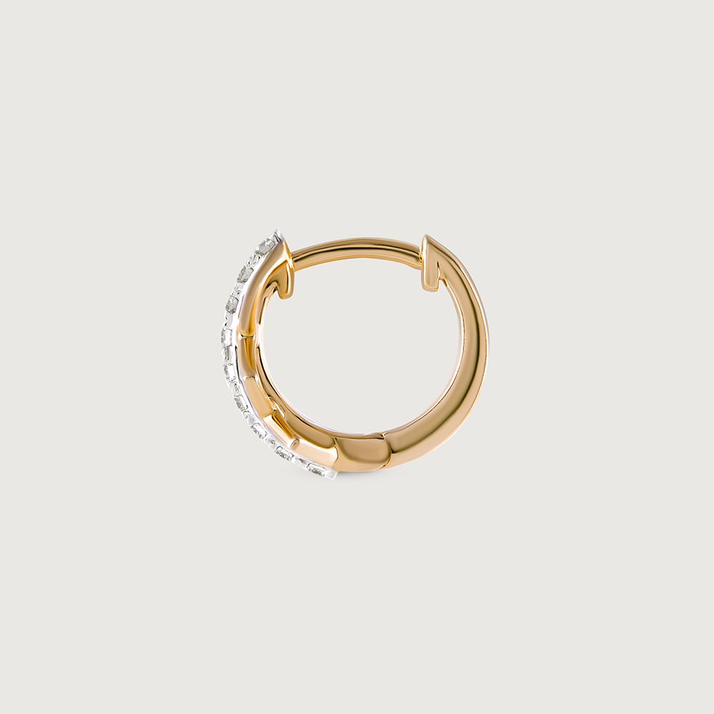 Lippan Delight Gold & Diamond Nose Pin,,hi-res thumbnail 3