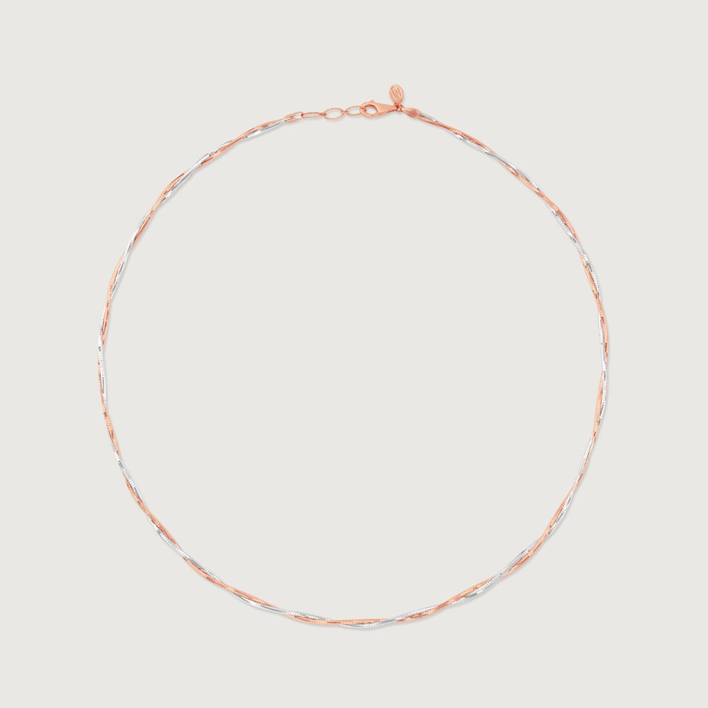 Sleek Interwoven Omega Gold Chain,,hi-res thumbnail 4