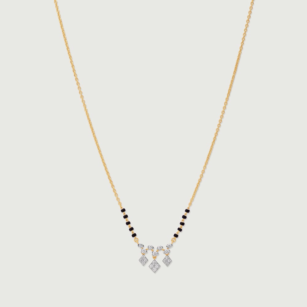 Striking Cascading Diamond Mangalsutra,,hi-res thumbnail 4