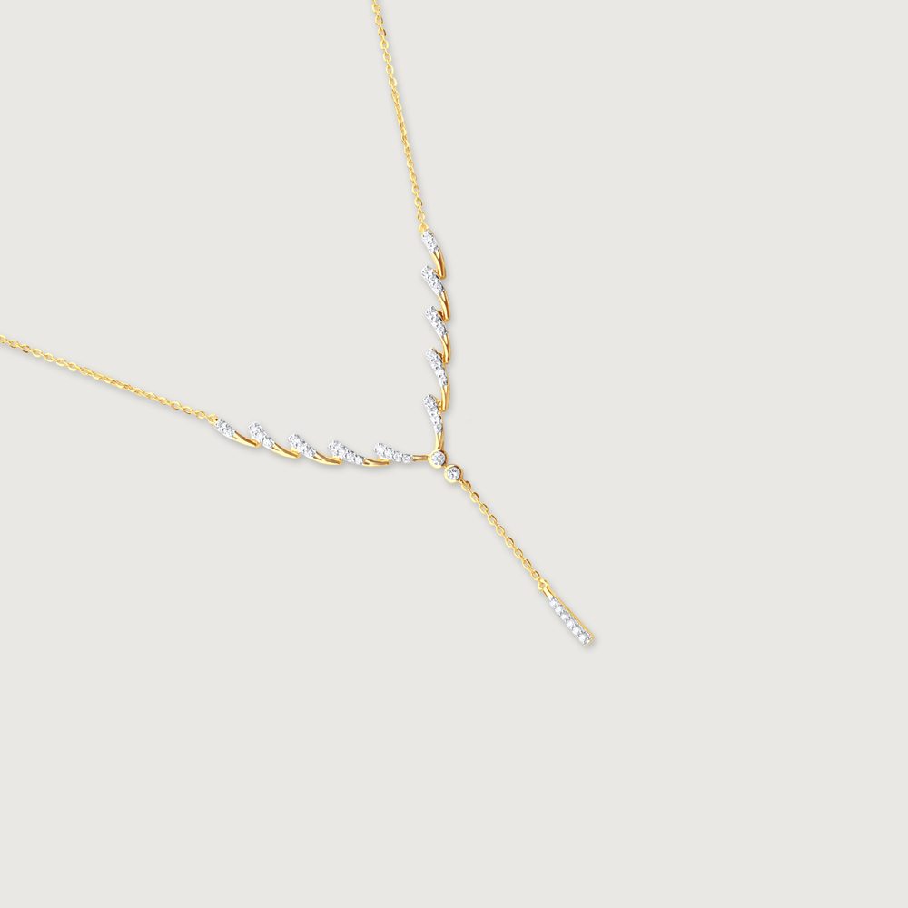 Curvy Spark Drop Diamond Necklace,,hi-res thumbnail 4