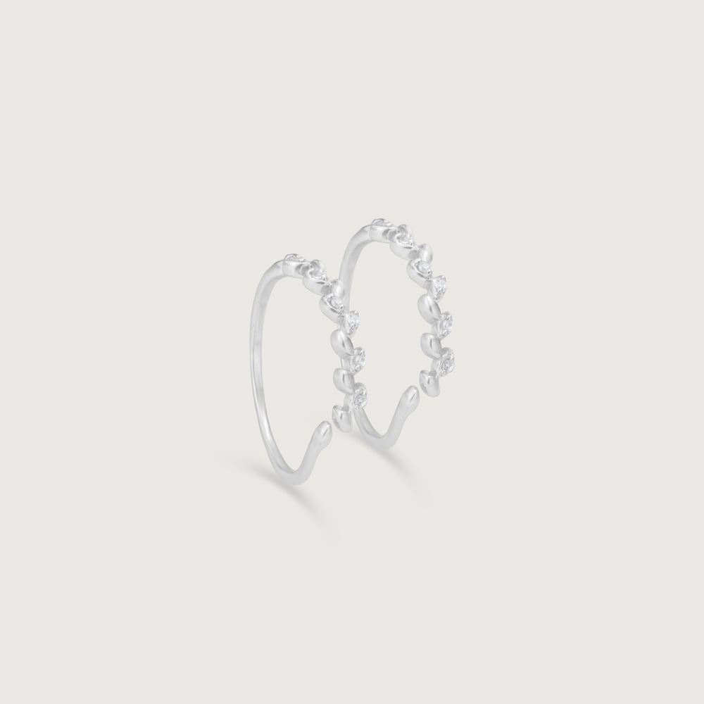 Chic Leaf Silver Toe Rings,,hi-res thumbnail 3