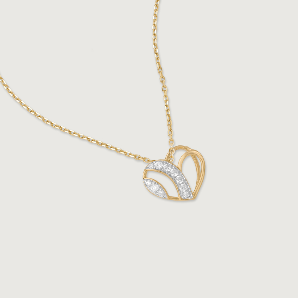 Bee Loved Heart Diamond Pendant,,hi-res thumbnail 3