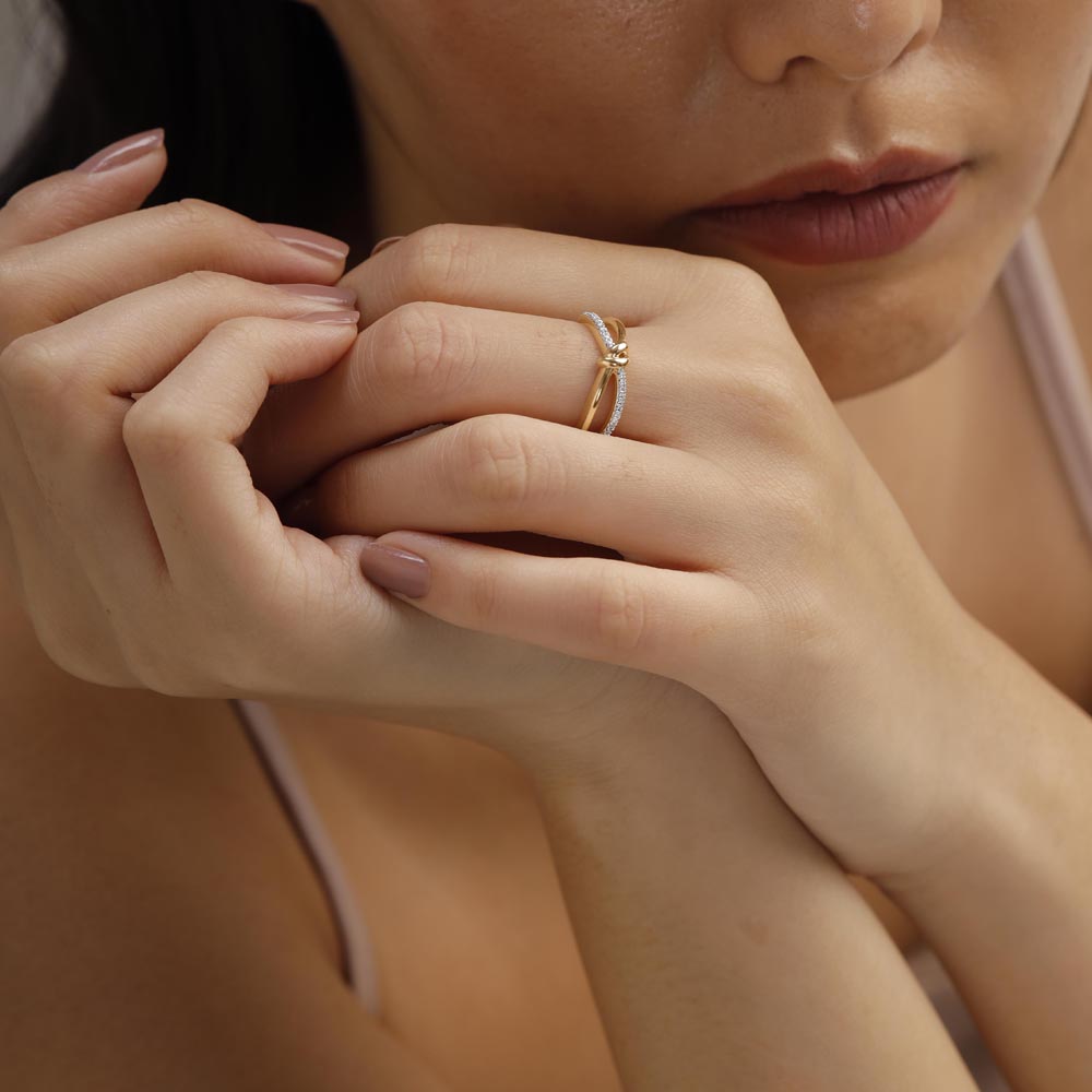 Endless Knot Diamond Ring,,hi-res thumbnail 2