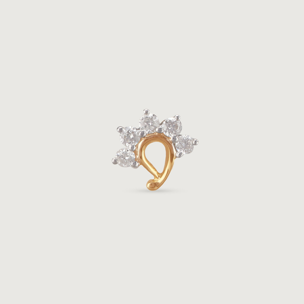Paisley Princess Diamond Nose Pin,,hi-res thumbnail 3