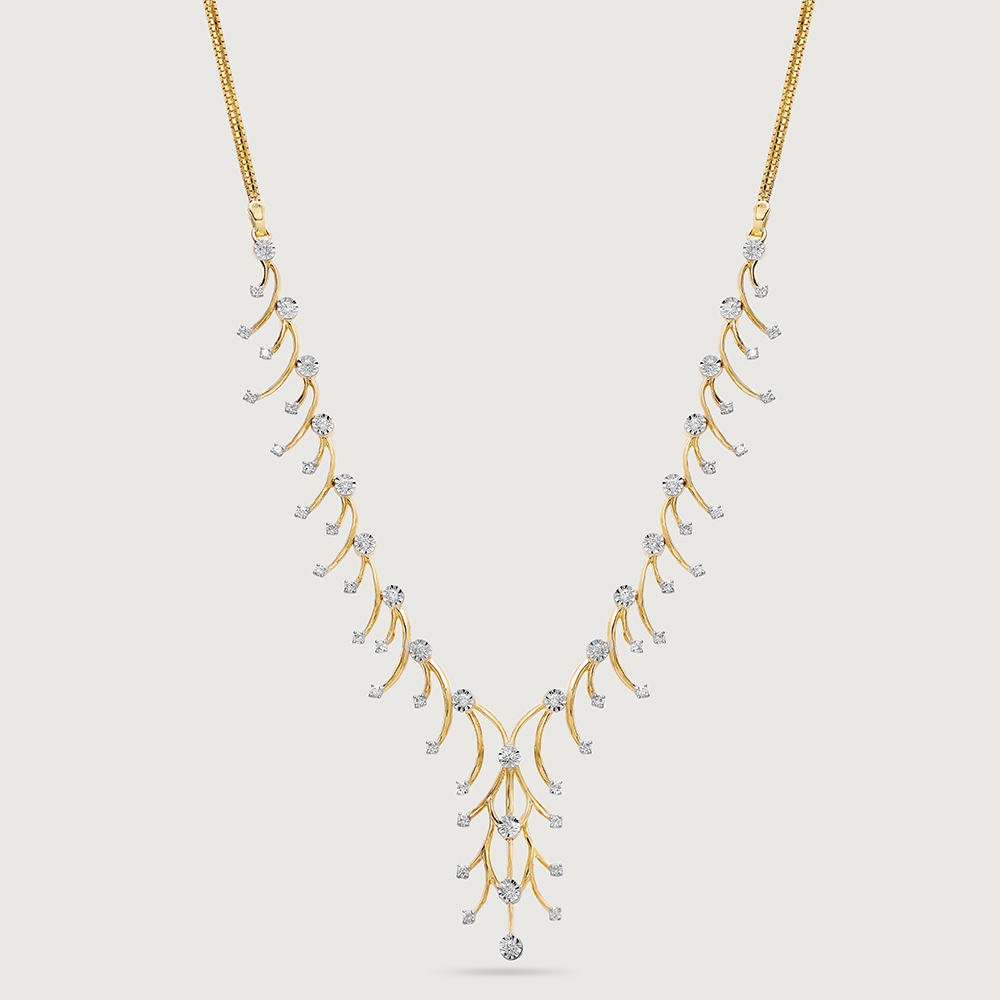 Cosmic Glam 14 Kt Gold and Diamond Necklace,,hi-res thumbnail 3